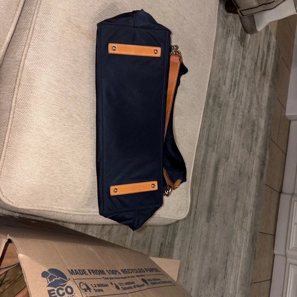 Dooney & Bourke Nylon Shoulder Bag in Navy Blue - Picture 5 of 8